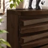 KW-2169W (6) The Attic Artic Sideboard, Multipurpose Cabinet for Kitchen and Living Room Storage, Crockery Storage, Solid Acacia Wood, Walnut Matte Finish