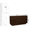 KW-2169W (8) The Attic Artic Sideboard, Multipurpose Cabinet for Kitchen and Living Room Storage, Crockery Storage, Solid Acacia Wood, Walnut Matte Finish