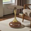 The Attic Laura End Table Compact Modern Bedside Piece,Honey
