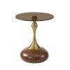 The Attic Laura End Table Compact Modern Bedside Piece,Honey