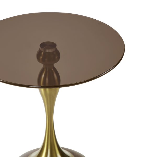 The Attic Laura End Table Compact Modern Bedside Piece,Honey