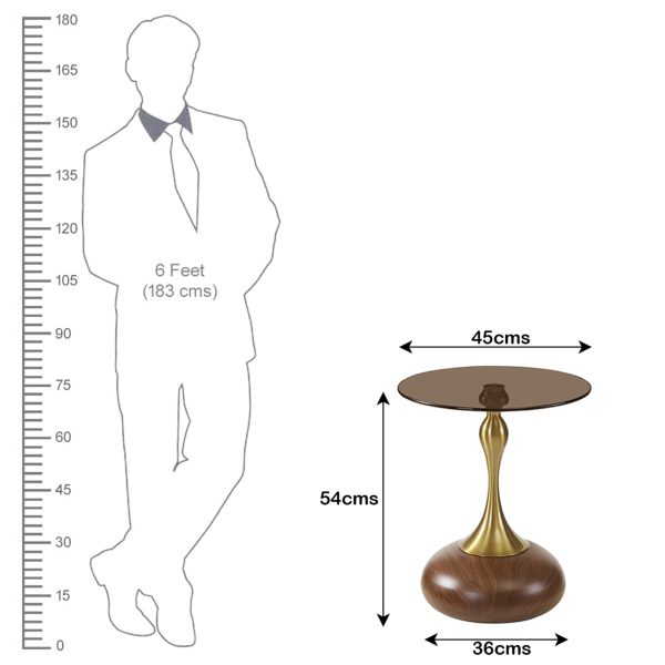 The Attic Laura End Table Compact Modern Bedside Piece,Honey