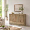 ChatGPT Image May 13, 2026, 10_44_09 AM The Attic Velora Cabinet, Kitchen and Living Room Storage, Solid Wood, Natural Finish