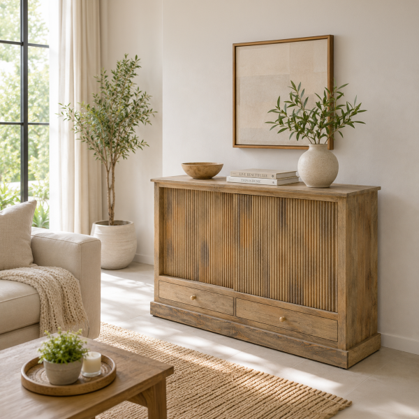 ChatGPT Image May 13, 2026, 10_46_44 AM The Attic Velora Cabinet, Kitchen and Living Room Storage, Solid Wood, Natural Finish