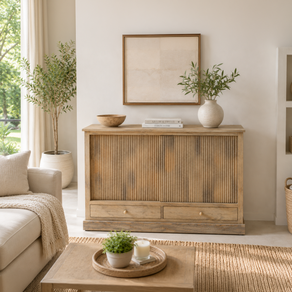 ChatGPT Image May 13, 2026, 10_48_17 AM The Attic Velora Cabinet, Kitchen and Living Room Storage, Solid Wood, Natural Finish