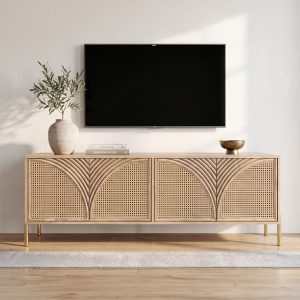 ChatGPT Image May 20, 2026, 05_34_13 PM 2 The Attic Arcus TV Cabinet , Natural Matte Finish