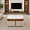 ChatGPT Image May 25, 2026, 10_49_21 AM The Attic Carlston Coffee Table with 4 stool