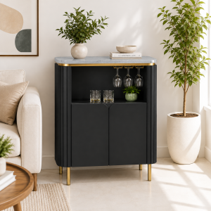 The Attic Carlston Bar Unit Black