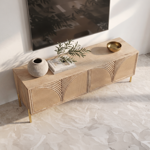 Gemini_Generated_Image_kovfnkkovfnkkovf The Attic Arcus TV Cabinet , Natural Matte Finish