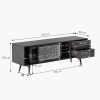 The Attic Ines TV Cabinet, Natural Matte Finish