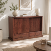 KL-2319H (2) The Attic Velora Cabinet, Kitchen and Living Room Storage, Solid Wood, HoneyFinish