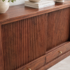 KL-2319H (5) The Attic Velora Cabinet, Kitchen and Living Room Storage, Solid Wood, HoneyFinish