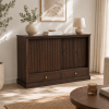 The Attic Velora Cabinet, Kitchen and Living Room Storage, Solid Wood, Walnut