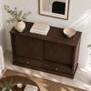 The Attic Velora Cabinet, Kitchen and Living Room Storage, Solid Wood, Walnut