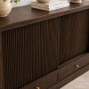 The Attic Velora Cabinet, Kitchen and Living Room Storage, Solid Wood, Walnut