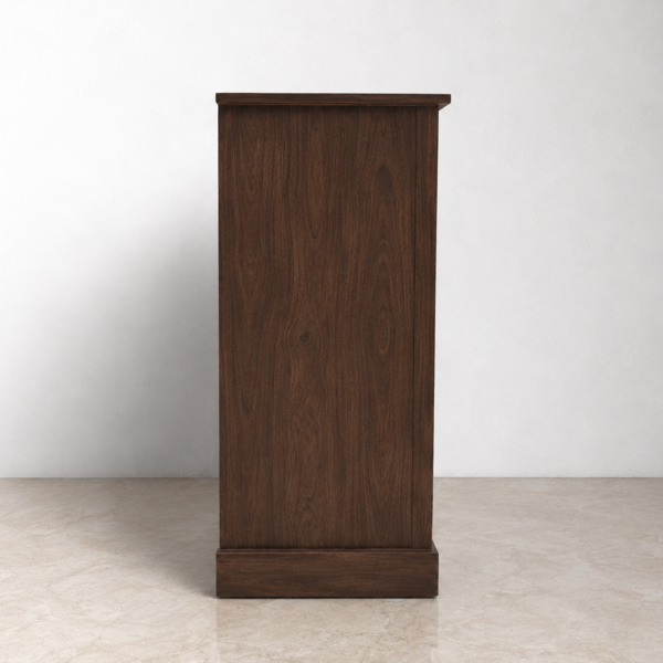 The Attic Velora Cabinet, Kitchen and Living Room Storage, Solid Wood, Walnut