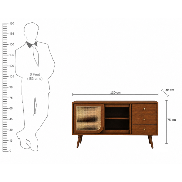 The Attic Ines Sideboard Honey