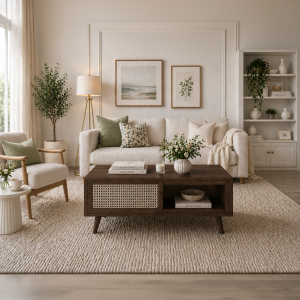 KL-2365W (2) The Attic Ines Coffee Table Walnut