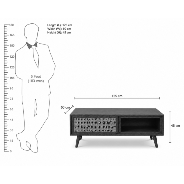 The Attic Ines Coffee Table Walnut