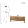KL-2369Nat (7) The Attic Arcus TV Cabinet , Natural Matte Finish