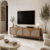 KL-2369T (6) The Attic Arcus TV Cabinet , Teak Matte Finish