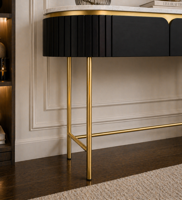 The Attic Carlston Console Table Black
