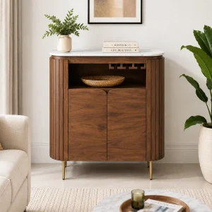 KL-2372 (1) The Attic Carlston Bar Unit Teak
