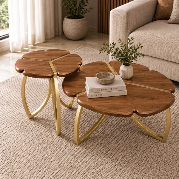 KL-2374 (1) The Attic Roselle Coffee Table Set of 2