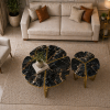 The Attic Roselle Coffee Table Set of 2 Black