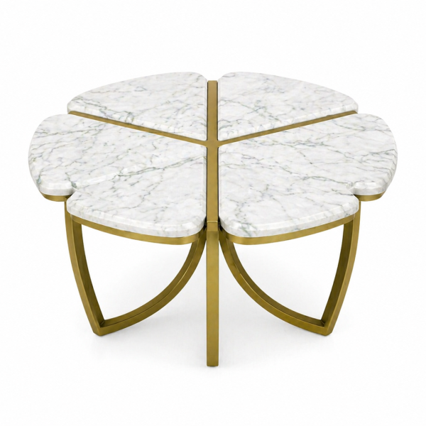 The Attic Roselle Coffee Table Set of 2 White