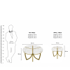 The Attic Roselle Coffee Table Set of 2 White