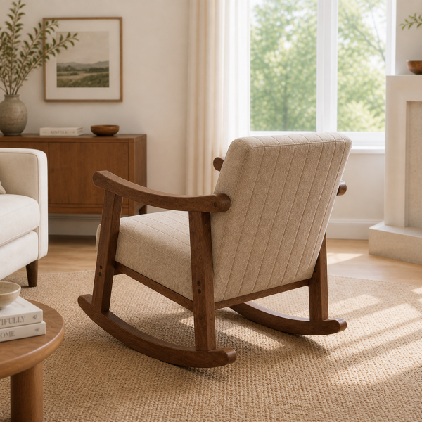 The Attic Sukoon Rocking chair Beige
