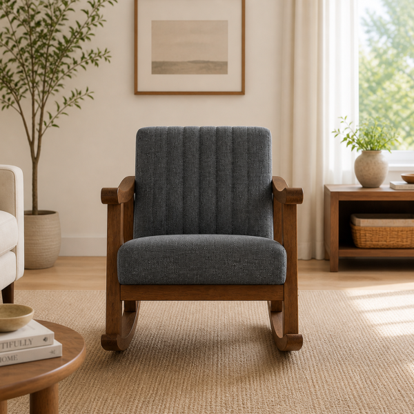 The Attic Sukoon Rocking chair Grey