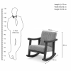 The Attic Sukoon Rocking chair Green
