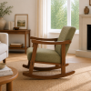 The Attic Sukoon Rocking chair Green