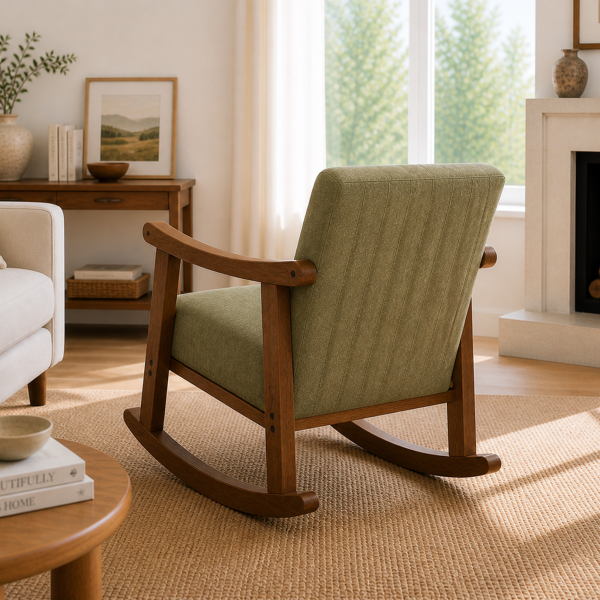 The Attic Sukoon Rocking chair Green