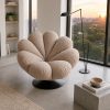 The Attic FloraNest Lounge Chair, Living room chair, bedroom modern chair, cozy & comfy chair Peach
