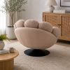The Attic FloraNest Lounge Chair, Living room chair, bedroom modern chair, cozy & comfy chair Peach