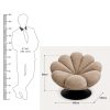 The Attic FloraNest Lounge Chair, Living room chair, bedroom modern chair, cozy & comfy chair Peach