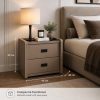 KL-2485 (3) The Attic Milan Bedside Table, bedroomtable, night stand table, upholstered premium table