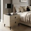 KL-2487 (2) The Attic Siena Bedside Table, bedroomtable, night stand table, upholstered premium table