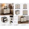 KL-2487 (4) The Attic Siena Bedside Table, bedroomtable, night stand table, upholstered premium table