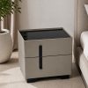 KL-2493 (2) The Attic Nova Bedside Table, bedroomtable, night stand table, upholstered premium table