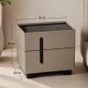 KL-2493 (3) The Attic Nova Bedside Table, bedroomtable, night stand table, upholstered premium table