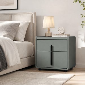 KL-2495 (1) The Attic Rivera Bedside Table, bedroomtable, night stand table, upholstered premium table