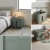 The Attic Rivera Bedside Table, bedroomtable, night stand table, upholstered premium table