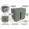 The Attic Rivera Bedside Table, bedroomtable, night stand table, upholstered premium table