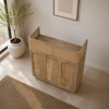 KL-2385Nat (2) The Attic Mehfil Bar Cabinet, Hard and Soft Drinks Bar Storage Cabinet, Wine Wisky Scotch, Bar for Home, Natural Finish