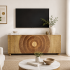 ChatGPT Image Jul 17, 2026, 06_43_54 PM The Attic Brampton Sideboard, Multipurpose Cabinet for Kitchen and Living Room Storage, Classy Sideboard, Wooden Cabinet, Light Teak Matte Finish