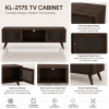ChatGPT Image Jul 2, 2026, 11_16_56 AM The Attic Janah TV Cabinet, Solid Wood Sideboard TV Cabinet for Living Room, Wooden Free Standing TV Unit Side Board Table with Storage, Walnut Matte Finish Glass
